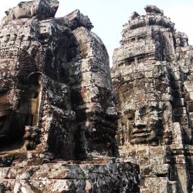 Башни Байона. - Камбоджа, Лаос. Февраль 2014. Часть 2. Ангкор.
